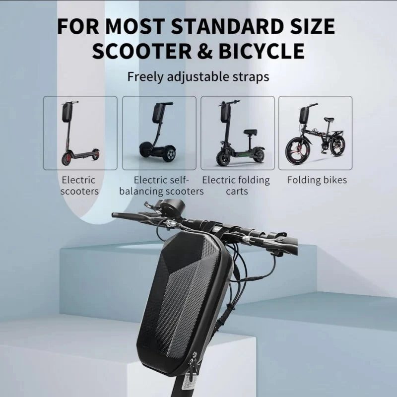 Electric Scooter Bag Storage Electric Bike Handlebar Bag Scooter Storage Bag with Large Capacity Waterproof Front Handlebar Bag