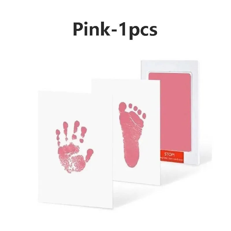 Baby Care Non-Toxic Baby Handprint Footprint Imprint Kit Baby Souvenirs Newborn Footprint Ink Pad for Newborn Baby Gifts
