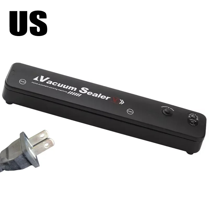 VV electric vacuum sealant packaging machine with vacuum bag link household food fresh black vacuum sealing machine NEW