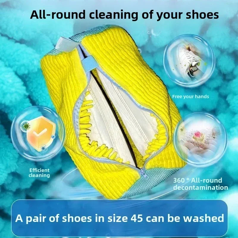 1-2PCS Washing Shoes Bag Mesh Shoes Bag Machine Travel Storage Bags Portable Anti-deformation Protective Clothes Organizer - Zecs shopping
