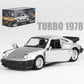 Makeda Porsche Turbo Diecast Toy Car – Retro Pull-Back Racing Model for Kids &amp; Collectors