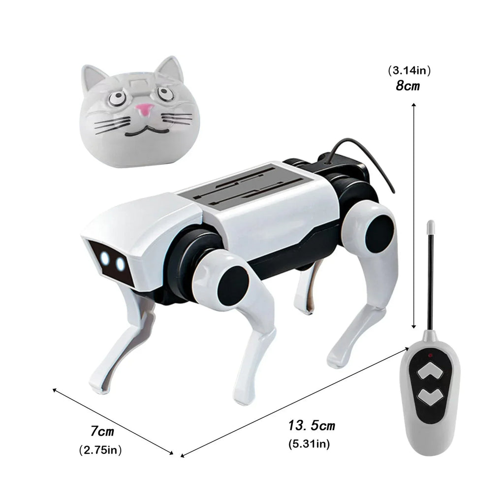 Rc Robot ChildrenS Remote Control Mechanical Dog Toy Science Teaching Diy Assembling Model Electric Set