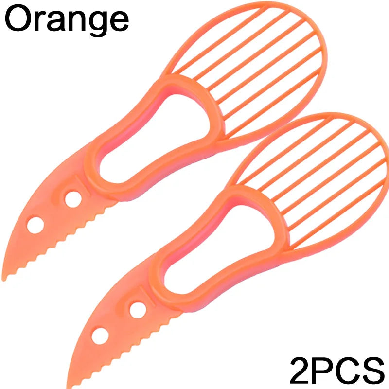 Avocado Slicer In Shea Corer Butter Fruit Peeler Cutter Pulp Separator Plastic Knife Kitchen Vegetable Tools