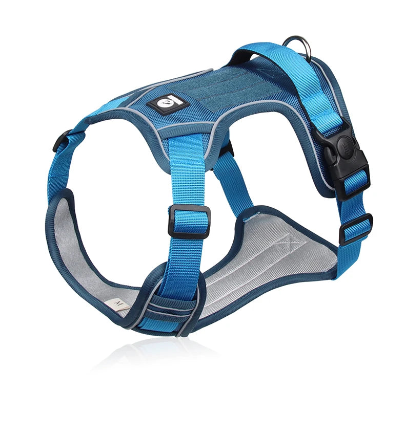 Reflective Adjustable Dog Harness for Medium Large Dog Labrador Army Oxford Cloth Training Vest Walk The Dog Comfortable Durable - Zecs shopping