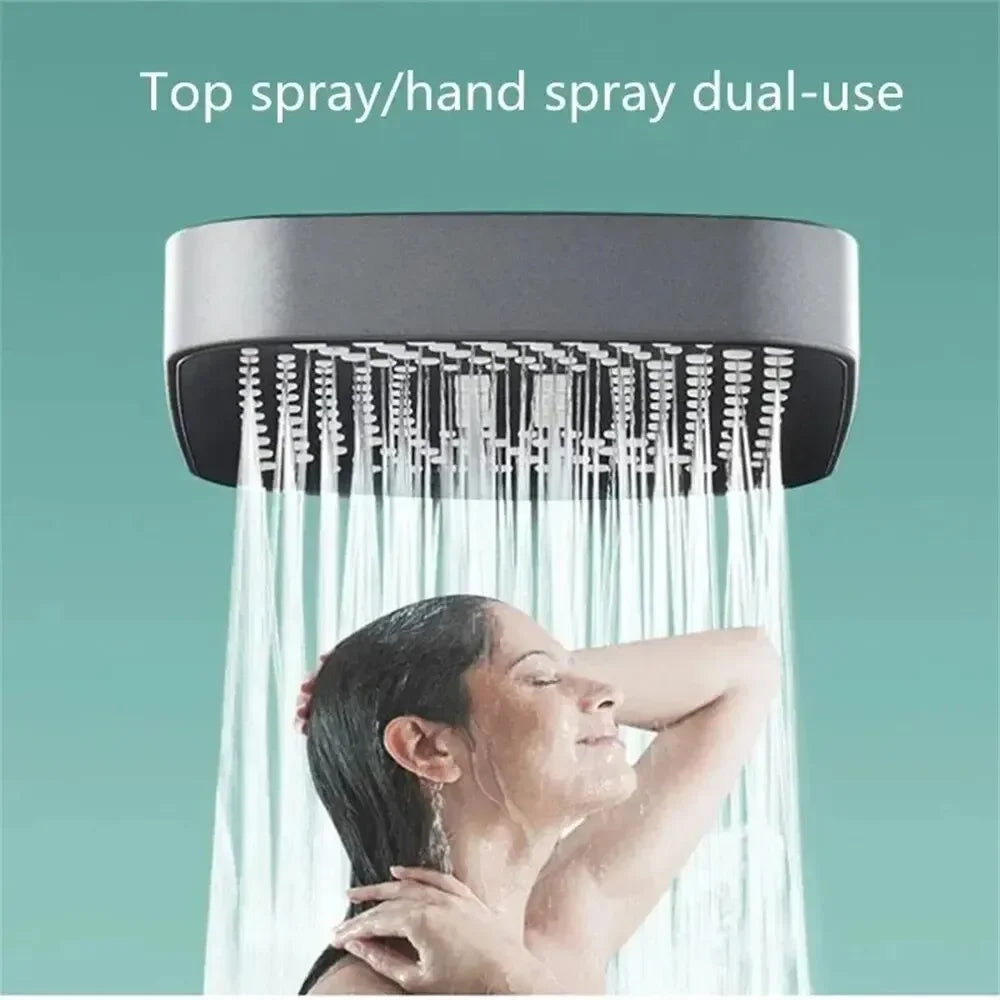 Adjustable Shower Head Mode Rainfall Shower Large Flow Showerhead High Pressure Water Saving Shower Mixer Bathroom Accessories