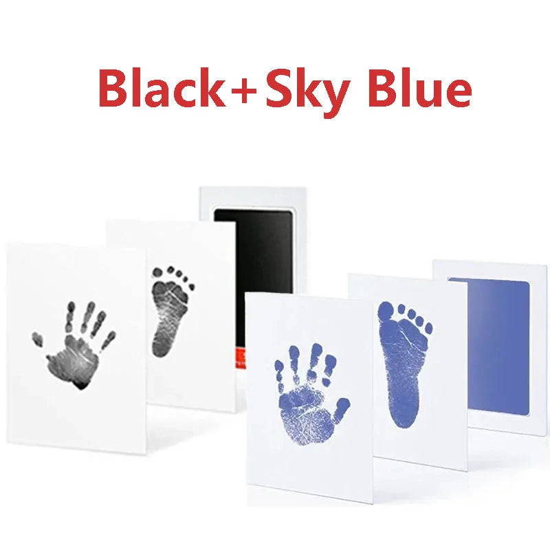 Baby Care Non-Toxic Baby Handprint Footprint Imprint Kit Baby Souvenirs Newborn Footprint Ink Pad for Newborn Baby Gifts - Zecs shopping
