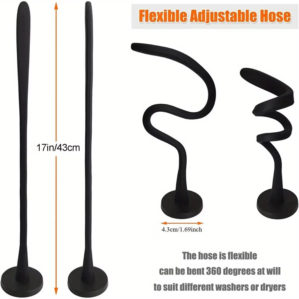 Magnetic Washer Door Prop-Stabilizer for Front Load Machines-Easy-Install Flex Design-Fits Most Washers & RV Laundry Doors