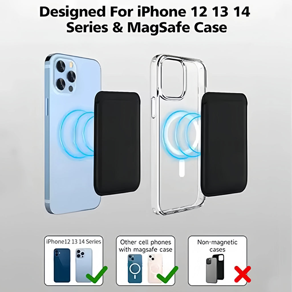 Leather Wallet Case Holder For iPhone Pro Max Magsafe Magnetic Wallet Leather Compatible For iPhone Accessories