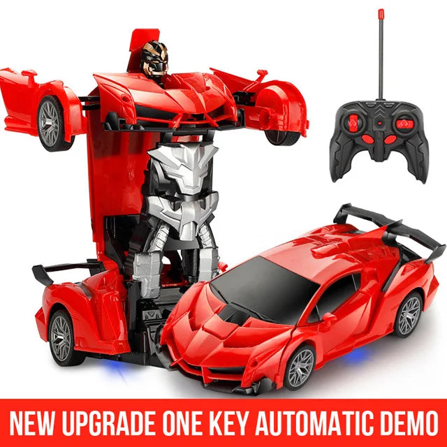 -in- RC Transforming Car Robot & Sports Vehicle with Remote Control