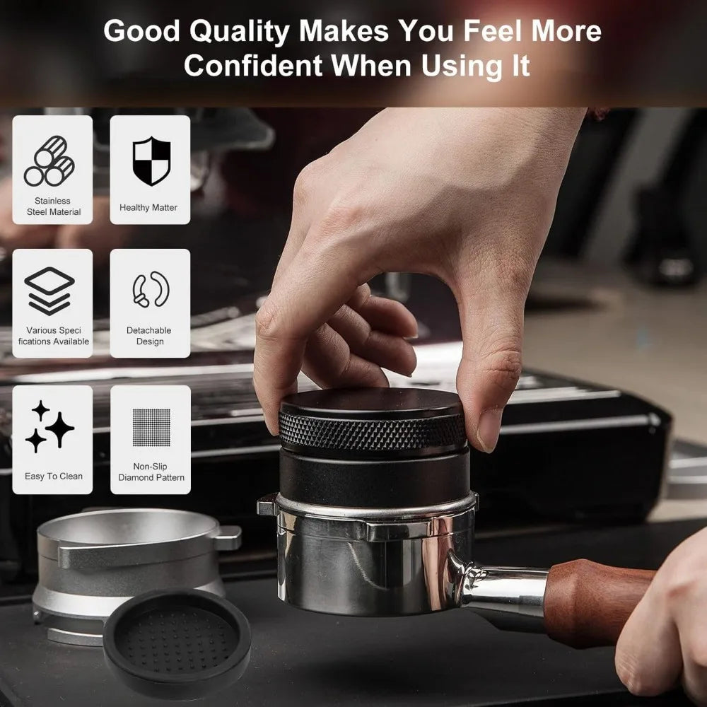 51/53/58mm Coffee Tamper Coffee Distributor Espresso Distribution Tool Espresso Machine Accessories Tools,Coffee Shops Kitchen - Zecs shopping