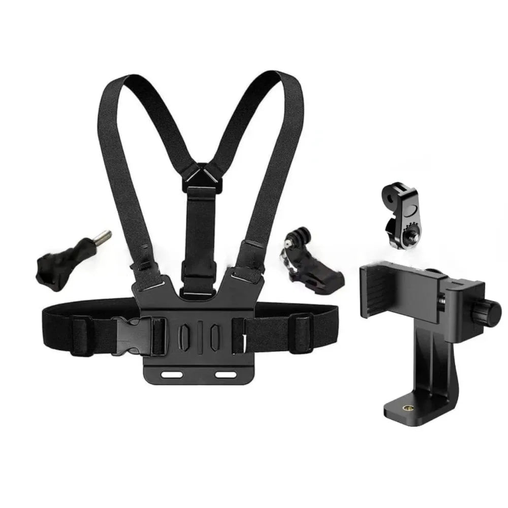 Adjustable Chest Strap Phone Holder Mobile & Sport Camera Mount Accessory