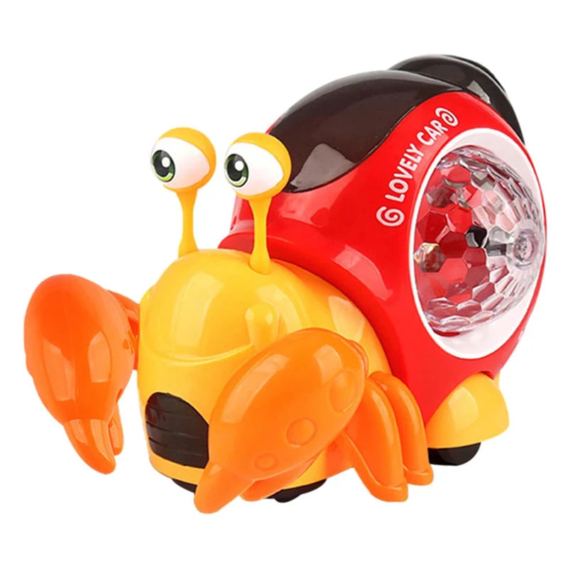 Crawling Crab Baby Toys With Music Light Up Interactive Musical Toys For Baby Dancing Crawling Toys Moving Toddler Toys