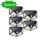 100 LED Solar Motion Sensor Wall Light – Waterproof Outdoor Garden Security Lamp