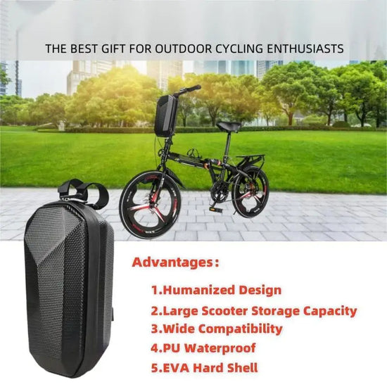 Waterproof Electric Scooter Handlebar Bag – Large Capacity Front Storage Bag for E-Bikes & Scooters
