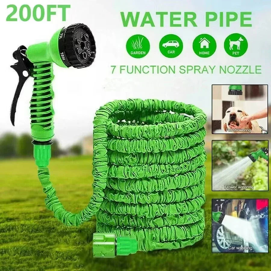 FT Expandable High-Pressure Magic Hose Water Spraying Functions Gun Durable Materials Home Garden Watering Tools