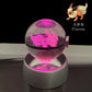 Pokemon 3D Crystal Ball LED Night Light – Pikachu, Gengar, Eevee & Mewtwo Collectible Lamp