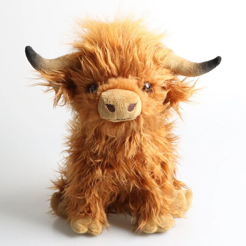Simulation Highland Cow Animal Plush Doll Soft Stuffed Premium & Affordable