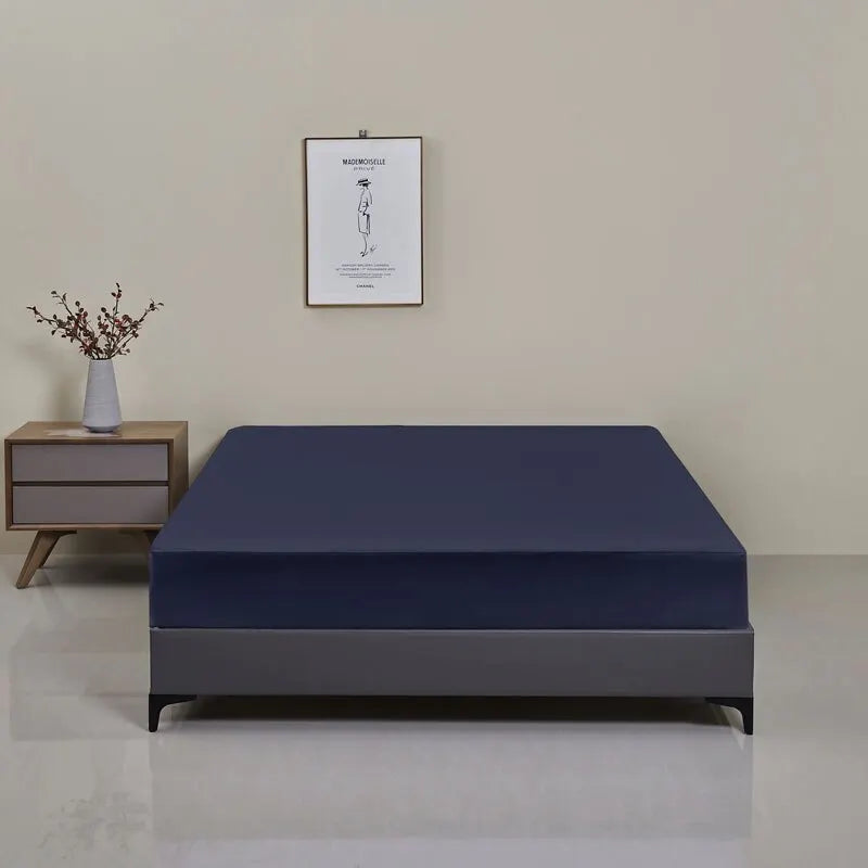 Safe Waterproof Mattress Protector, Soft Comfortable Breathable Solid Color Bedding Mattress Cover Fitted, Machine Washable - Zecs shopping