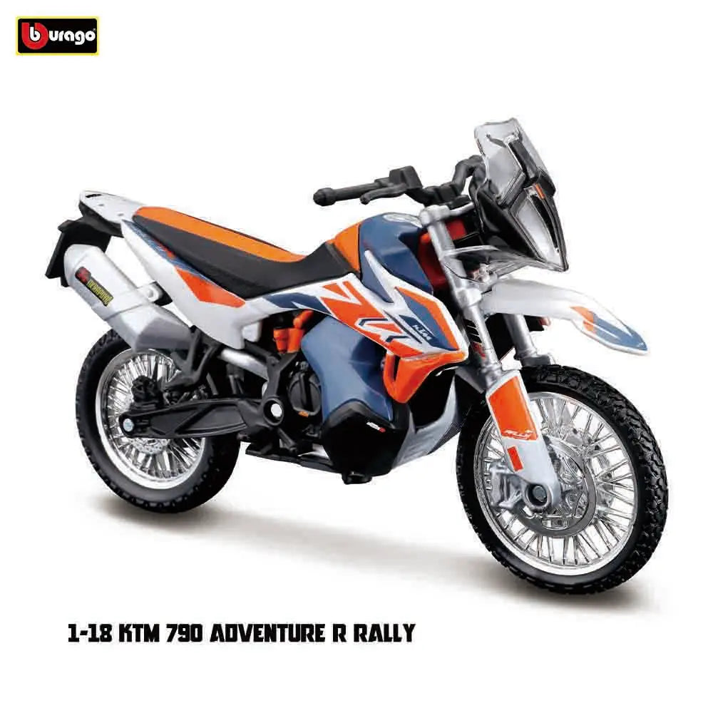 KTM Supermoto R & Honda Africa Twin Adventure Alloy Diecast Motorcycle Model Collectible Gift