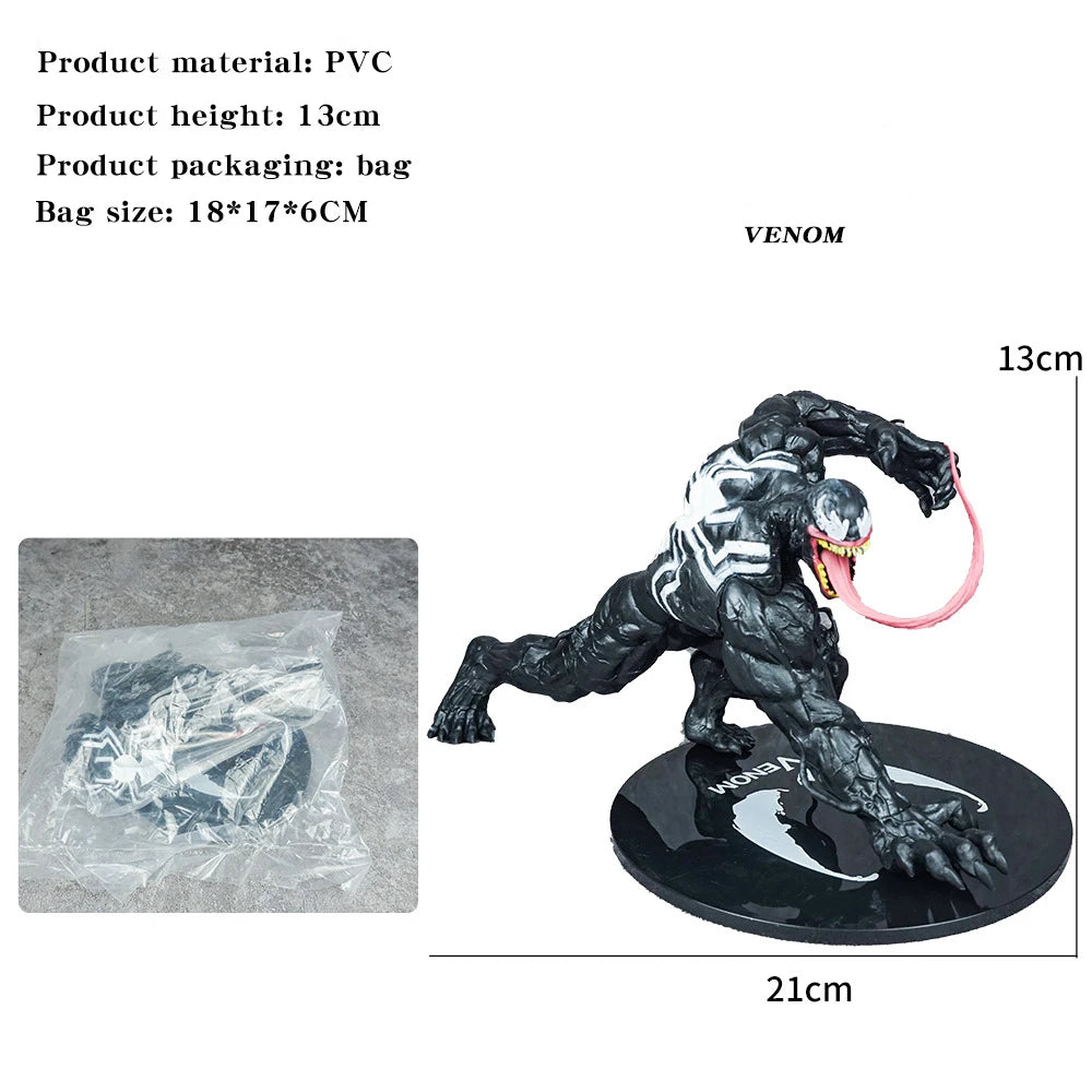 Marvel Venom & Spiderman Figure Movie Cartoon Action Toy for Boys Desktop Decor & Birthday Gift