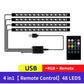 4-in-1 RGB LED Foot Lights – App & Remote Control Car & Motorcycle Interior Lighting