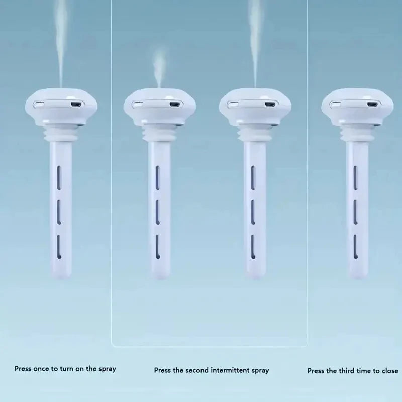 Super Quiet Portable Mist Humidifier For Office Bedroom Car AndTravel - Adjustable Length No Water Bottle Needed - Enhances