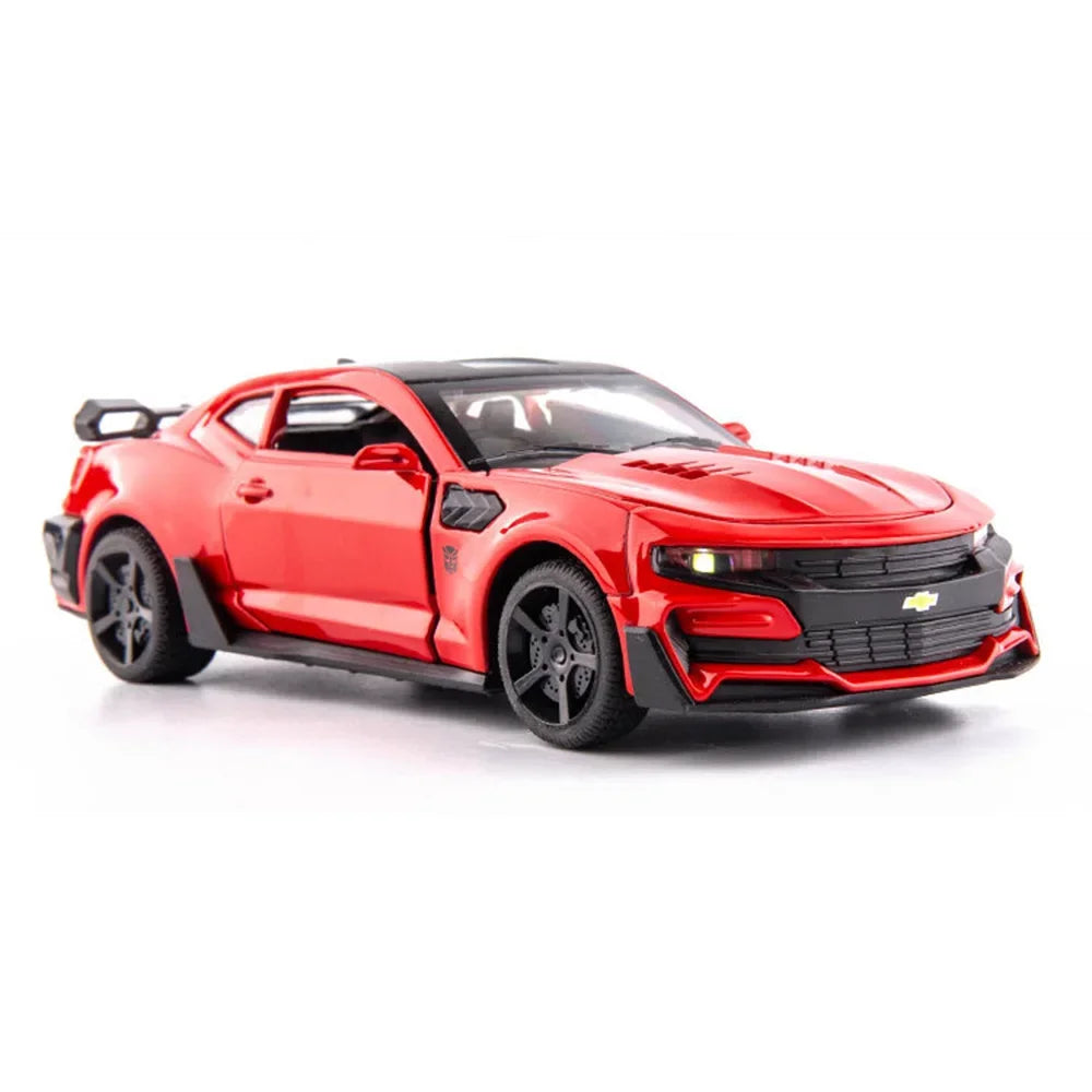 Camaro Alloy Car -Door Pull-Back Toy with Sound & Lights for Kids & Collectors