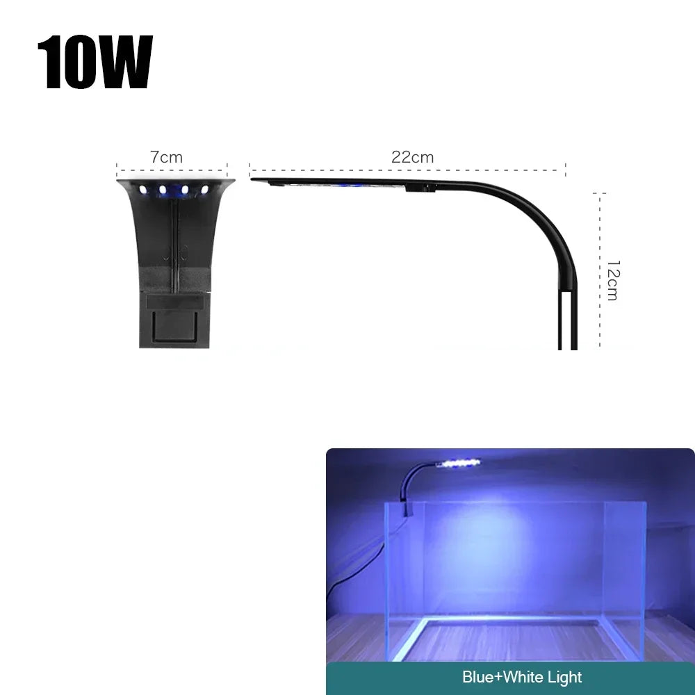 Super Slim LED Aquarium Light Lighting plants Grow Light WWW Aquatic Plant Lighting Waterproof Clip-on Lamp For Fish Tank