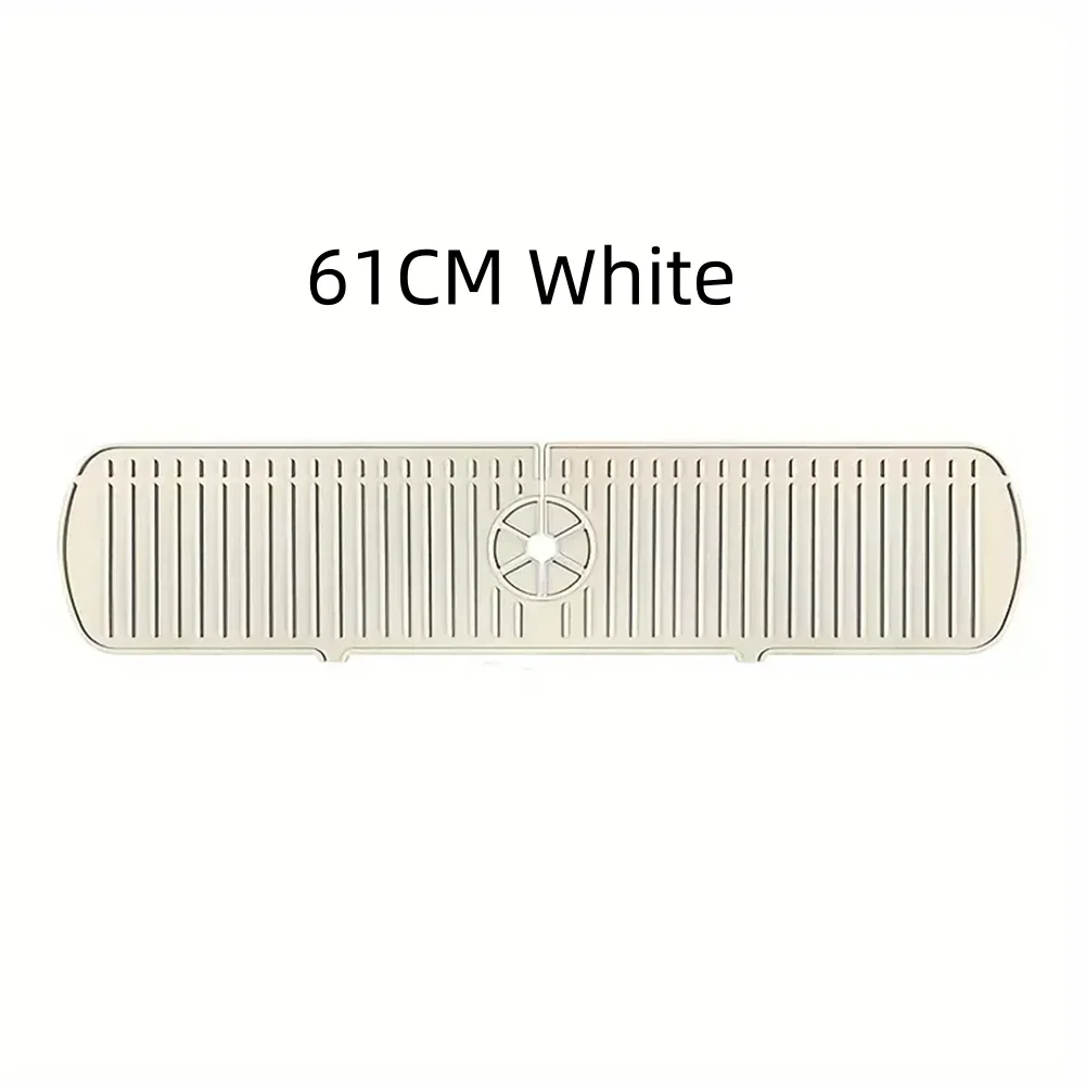 pc Kitchen Silicone Faucet Mat Water Ripples Faucet Water Catcher Mat Large Sink Splash Pad Bathroom Countertop Protector