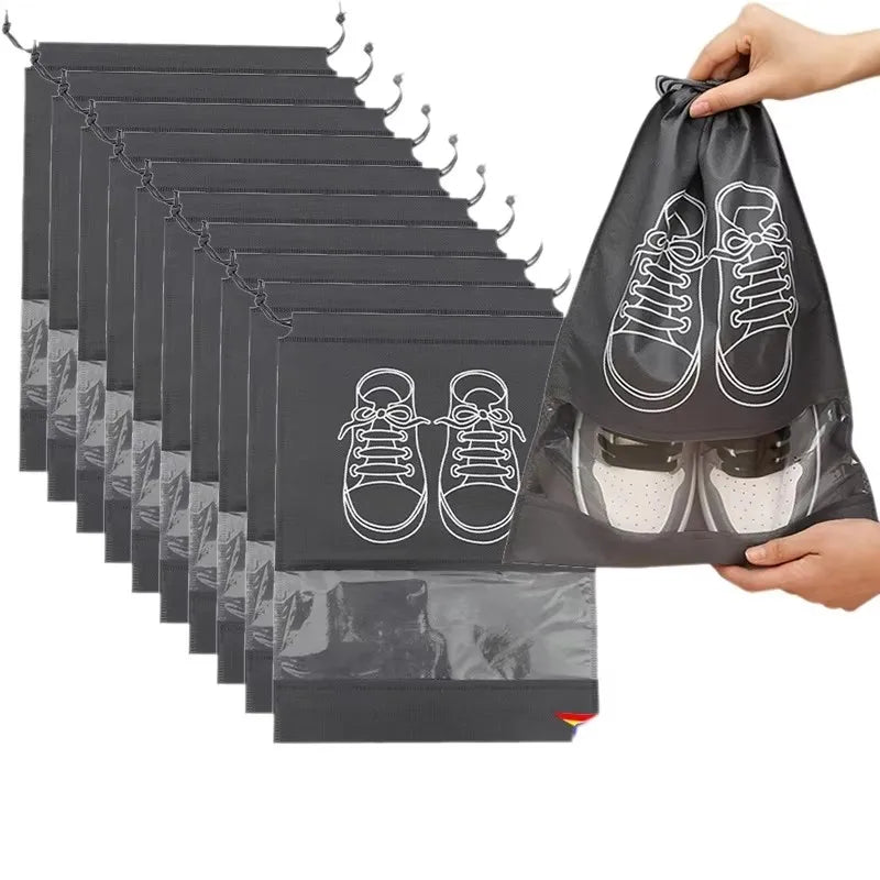 pcs Non Woven Shoe Bag Storage Bag Shoe Storage Drawstring Drawstring Shoe Storage Bag Dust-proof