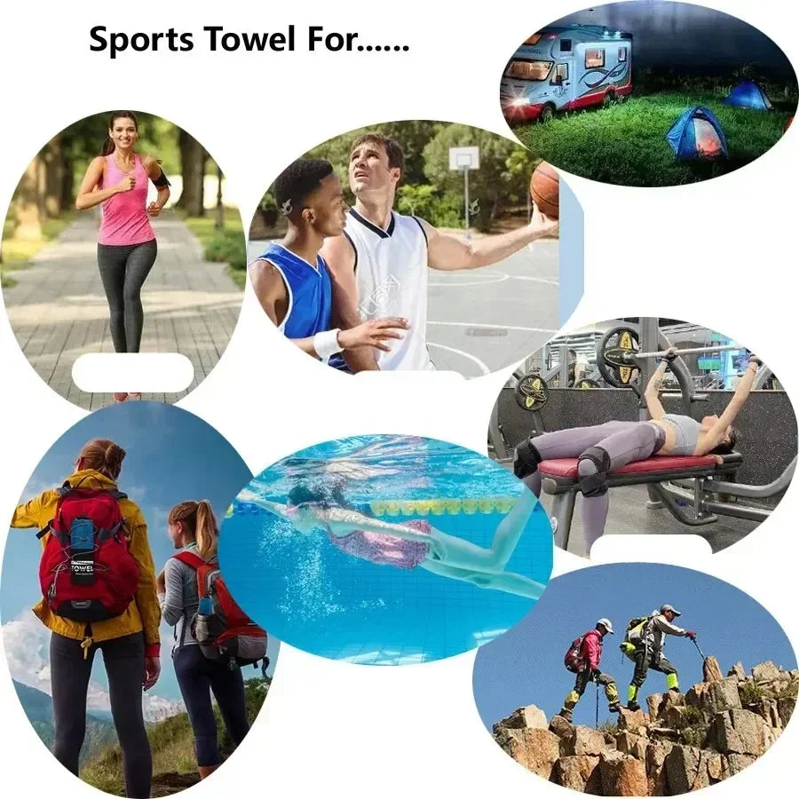 Quick-Dry Sports Towel 40X80/76X152CM Microfiber Running Yoga Gym Fitness Basketball Outdoor Camping Hiking Beach Towels - Zecs shopping