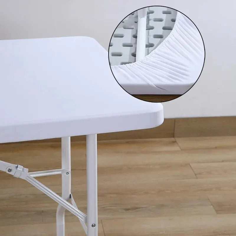 1pc Washable Rectangular Tablecloth for Outdoor Parties and Camping- Foldable, Elastic and Fitted - 4ft/6ft Size Fabric for Home - Zecs shopping