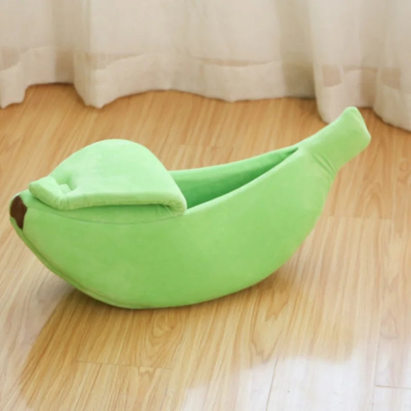 Banana Cat Bed House Funny Cute Cozy Cat Mat Beds Warm Durable Portable Pet Basket Kennel Dog Cushion Cat Supplies Multicolor - Zecs shopping