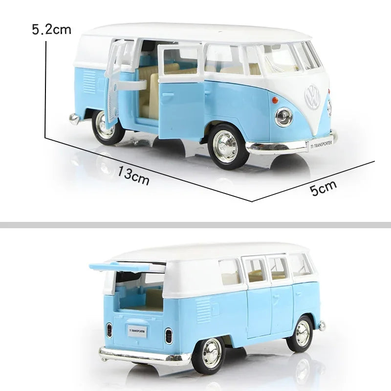 Diecasts Volkswagen Miniature Cars Vw T Bus Toys Alloy Diecasts Scale Metal Collection Cars Models Vehicles