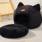 Cozy Winter Cat Bed Cave – Warm Indoor Pet House Tent for Cats & Small Dogs