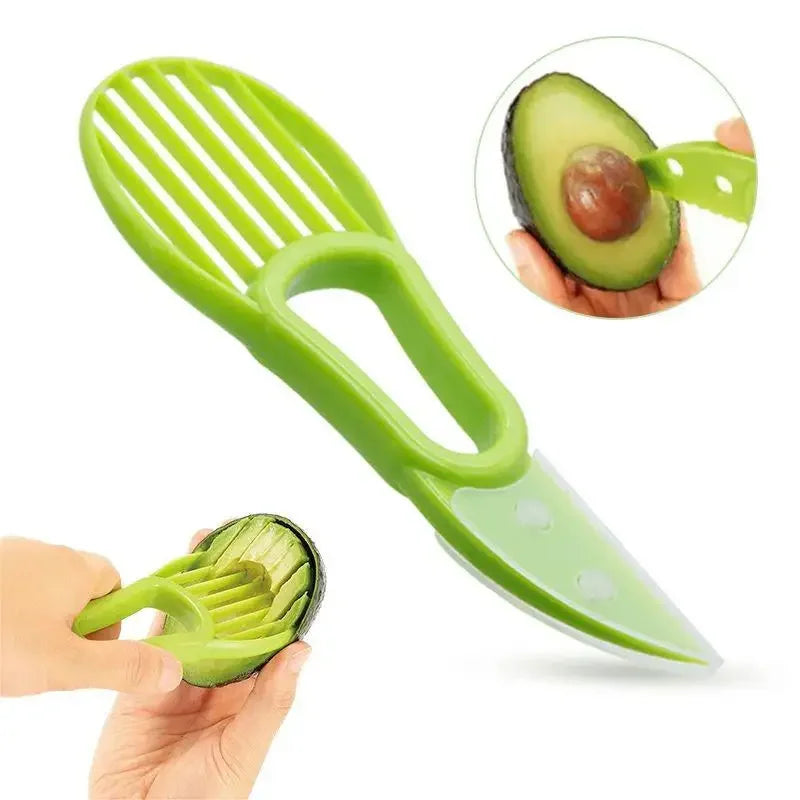 Avocado Slicer In Shea Corer Butter Fruit Peeler Cutter Pulp Separator Plastic Knife Kitchen Vegetable Tools