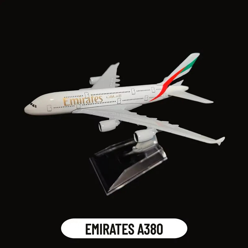 Emirates Airlines A & B Diecast Planes Collectible Aircraft Model Toys for Kids