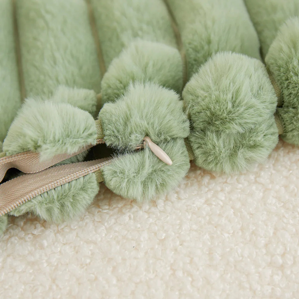 Faux Rabbit Fur Square Cushion Cover Pillowcase 45x45cm Striped Soft  Pillow Cover for Couch Sofa Bedroom Living Room Home Decor - Zecs shopping