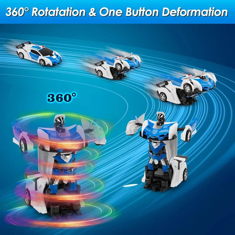 2-in-1 RC Transforming Car 🤖🚗 – Robot & Sports Vehicle with Remote Control
