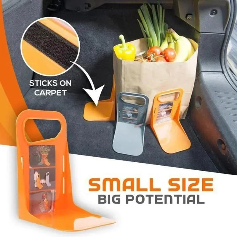 Car Trunk Organizer Rack Adjustable Shake-Proof Storage Holder for Back Trunk
