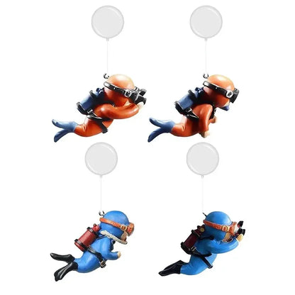 Fish Tank Diver Ornaments Landscape Decoration Aquarium Gifts Popular Floating, Hayao Miyazaki Blue Fatty with Ball and Line - Zecs shopping