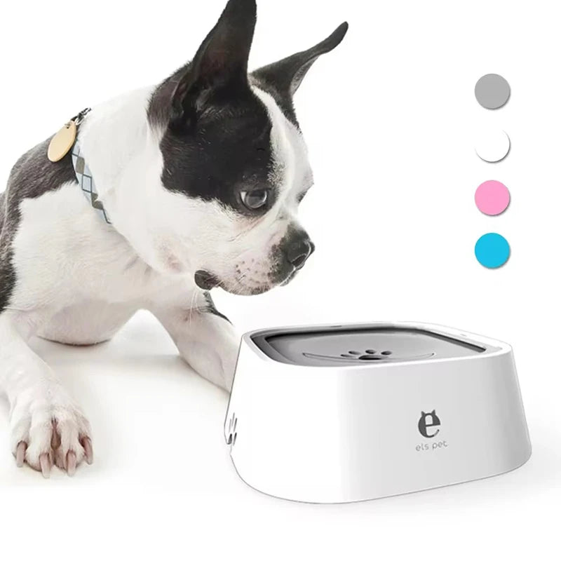 Pet Water Bowl Anti Spill Automatic Dog Bowl Vehicle Carried Floating Bowl Slow Wate - Zecs shopping
