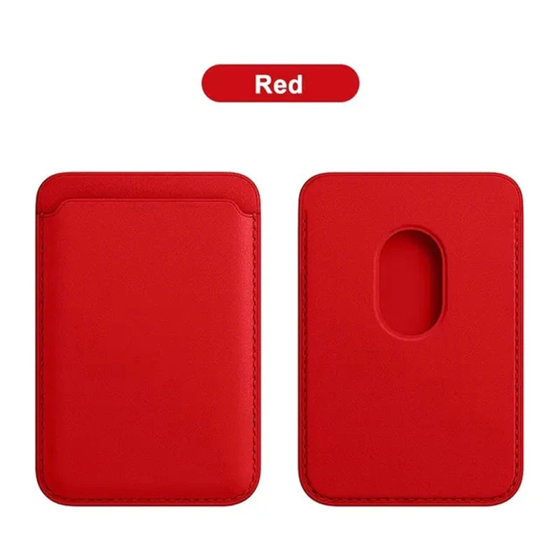 Leather Wallet Case For iPhone 15 Pro Max Magsafe Wallet Leather Compatible For iPhone 14 13 12 Card Holder with MagSafe Magnet - Zecs shopping