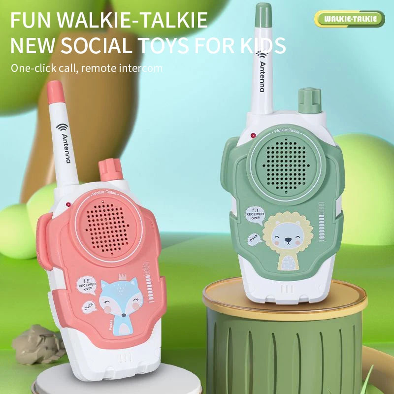 Kids Walkie-Talkie Fun Cartoon Intercom Toy for Boys & Girls Parent-Child Outdoor Play