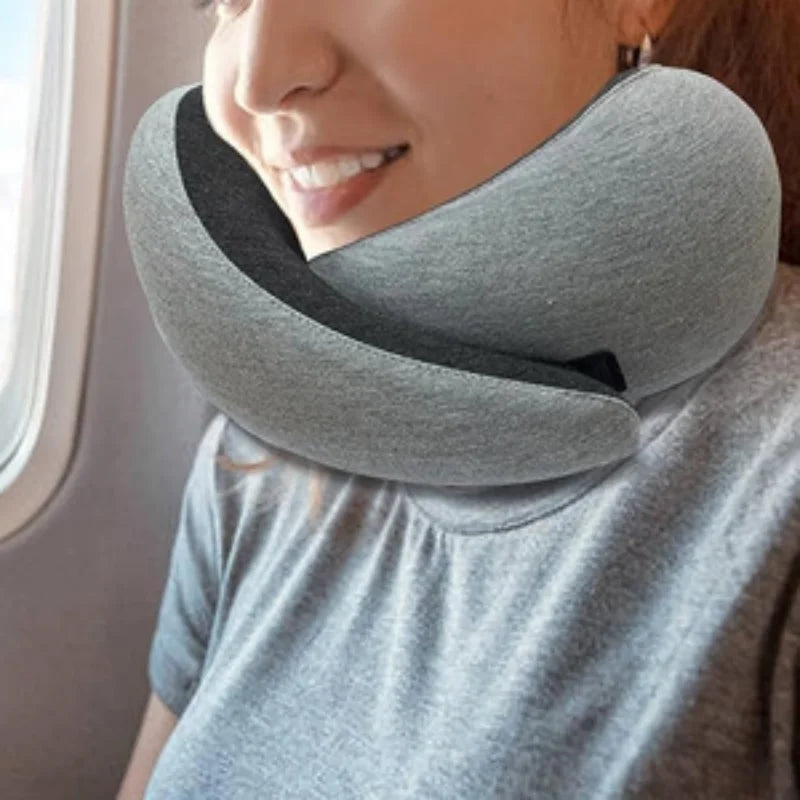 Travel Neck Pillow Travel Neck Cushion Durable U-Shaped Travel Pillow Portable U-Shaped Pillow Undeformable Airplan - Zecs shopping
