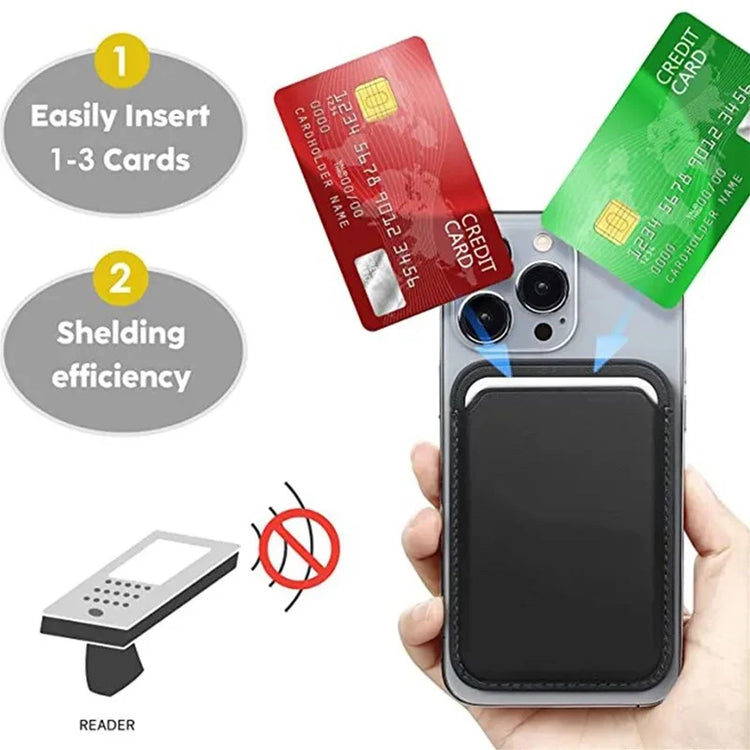 Leather Wallet Case For iPhone 15 Pro Max Magsafe Wallet Leather Compatible For iPhone 14 13 12 Card Holder with MagSafe Magnet - Zecs shopping