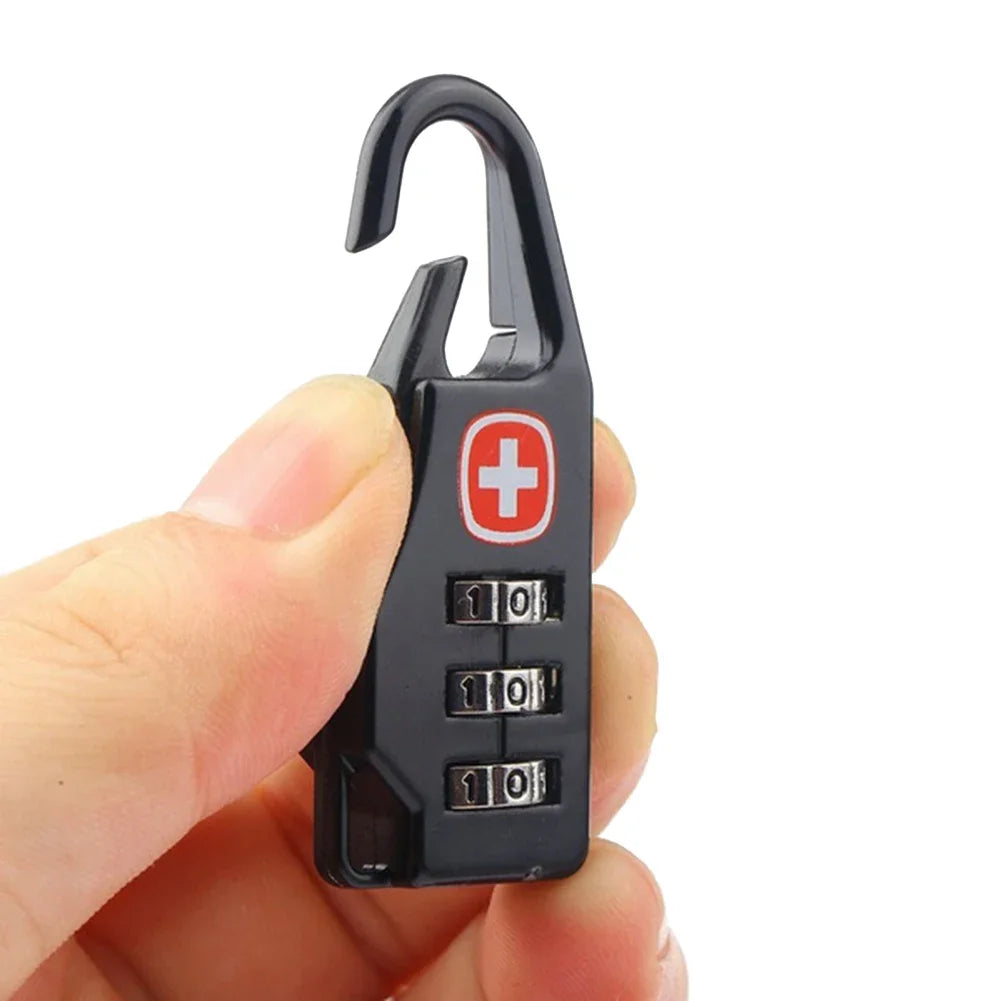 -PCS Portable Alloy Lock Padlock Outdoor Travel Luggage Zipper Backpack Handbag Safe Anti-theft Combination Code Number Lock