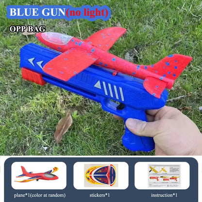 Kids Foam Plane Launcher Toy – Outdoor Catapult Airplane Game for Boys & Girls