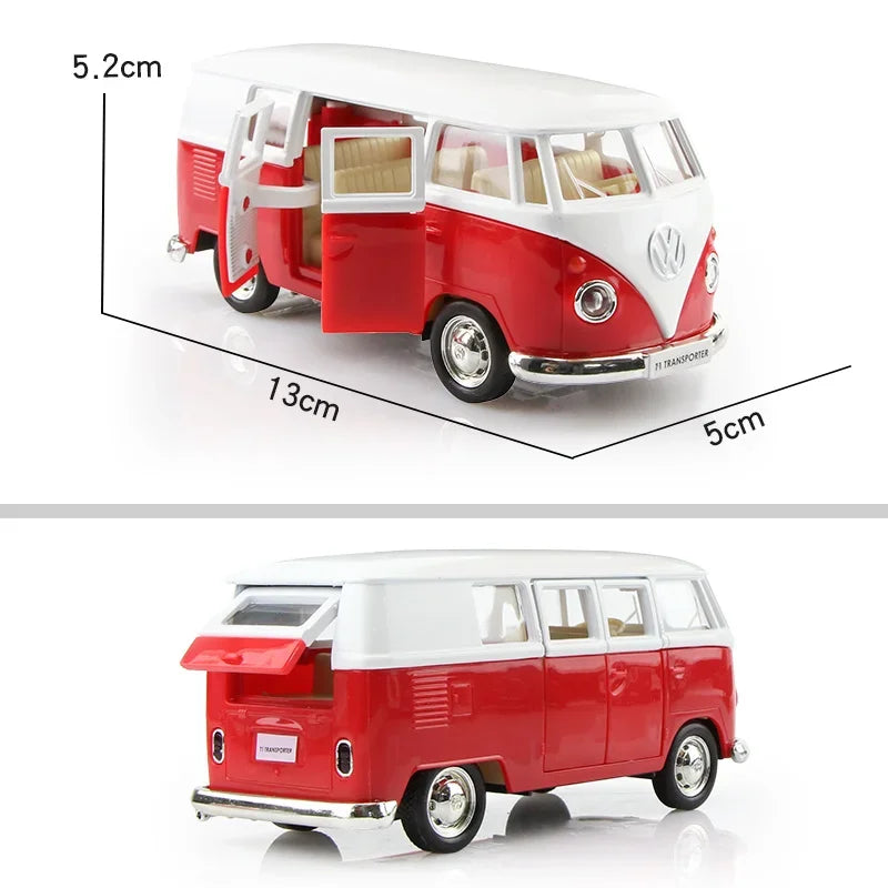 Diecasts Volkswagen Miniature Cars Vw T Bus Toys Alloy Diecasts Scale Metal Collection Cars Models Vehicles