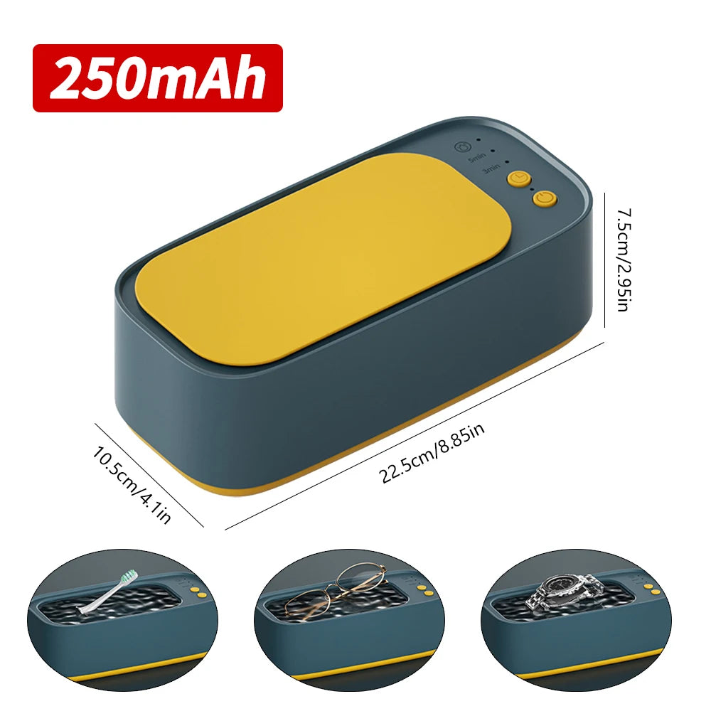 Ultrasonic High-frequency Vibration Cleaners Gear Degree Cleaning Machine Timing for JewelryPacifierMakeup ToolEyeglass